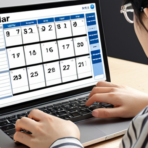 **

A person studying diligently at a desk with a digital calendar, a physical planner, and a goal-tracking sheet. 농림수산성 website is open on a laptop in the background. Focus on organization and planning.

**
